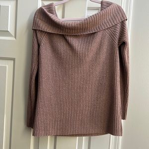 Maybe off the shoulder sweater size L
